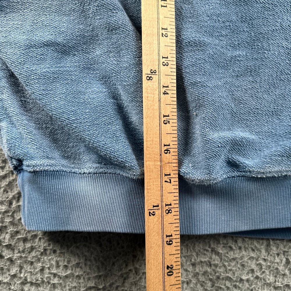 Madhappy Sweatshirt Womens M Blue‎ Terry Crewneck Pullover Cropped Boxy Washed - Picture 7 of 8